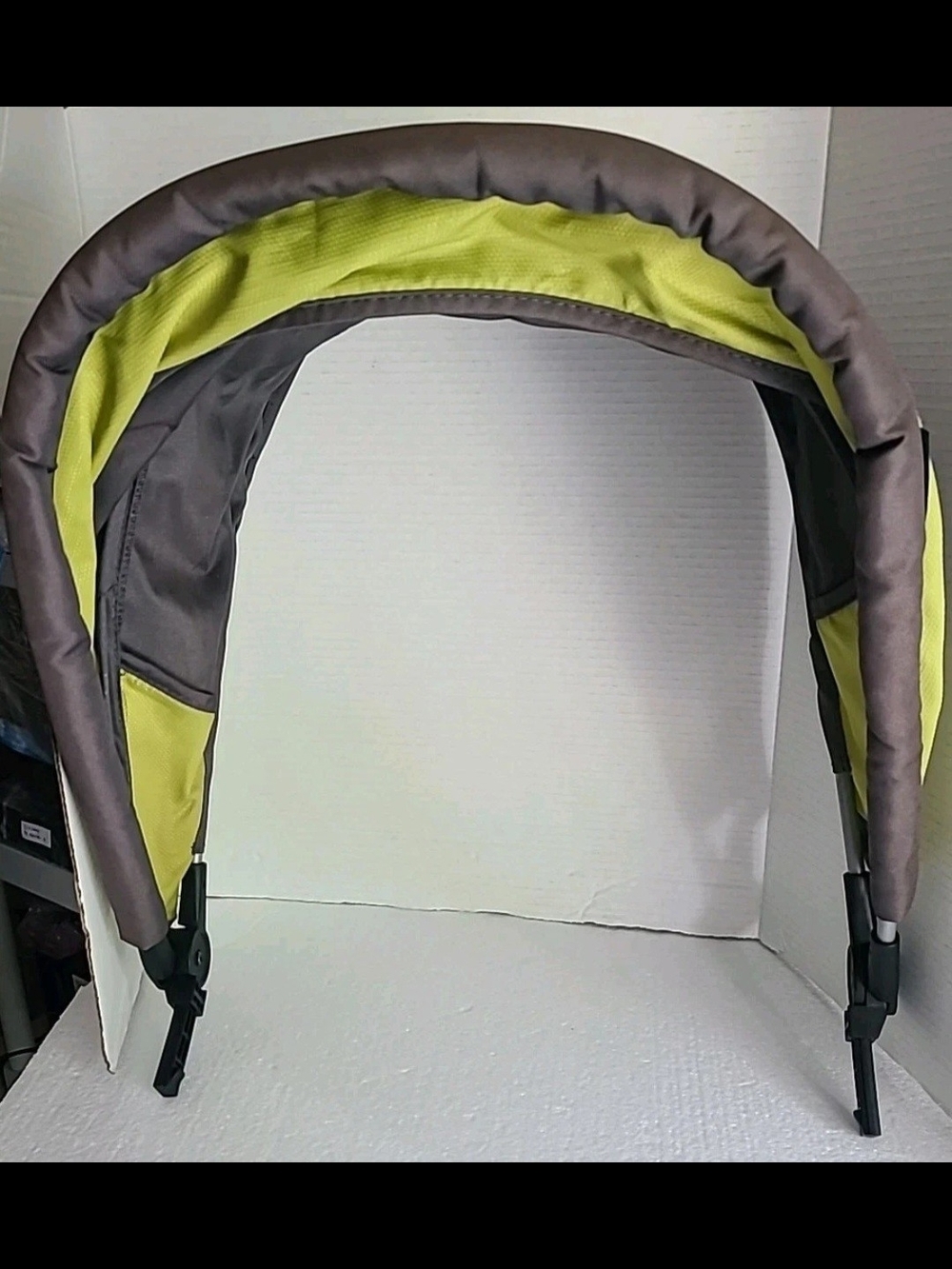 Baby Trend Sit N Stand Double Stroller Front Canopy  Green /Gray